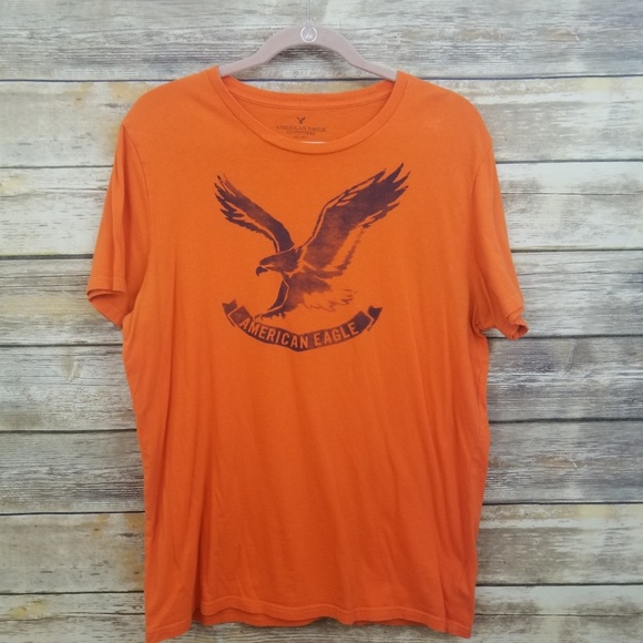 American Eagle Outfitters Other - ⬇⬇ American Eagle Orange Blue Graphic Tee LARGE